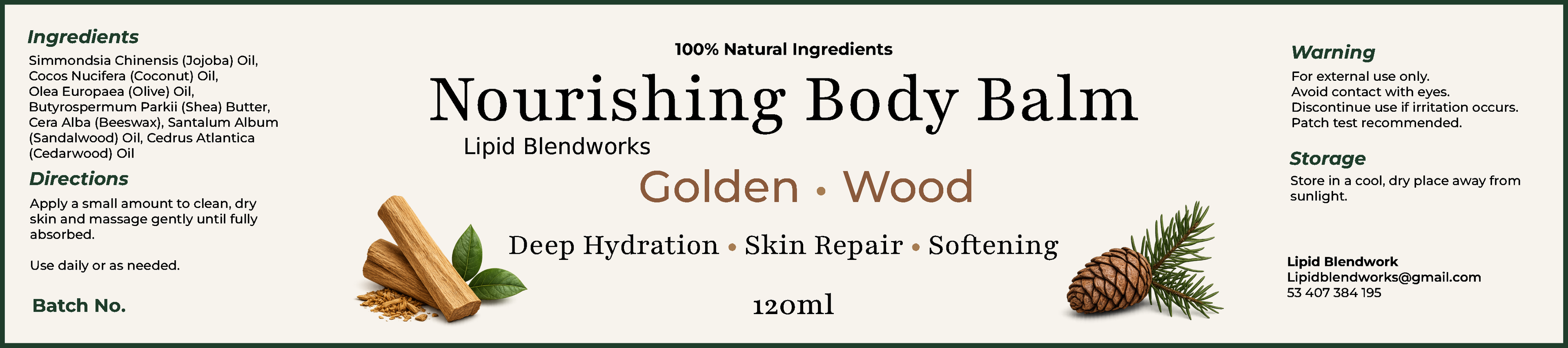 Nourishing Body Balm - Golden Wood