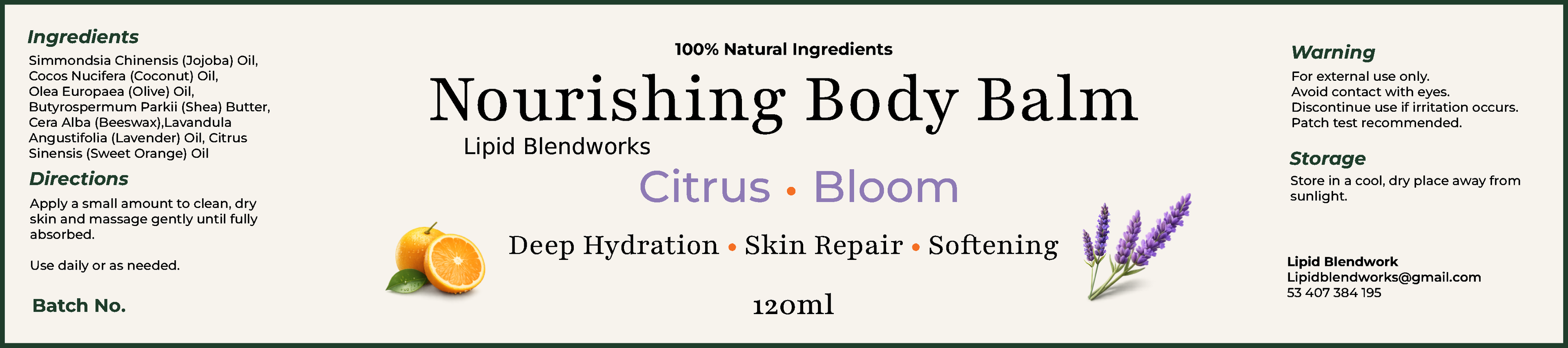 Nourishing Body Balm - Citrus Bloom