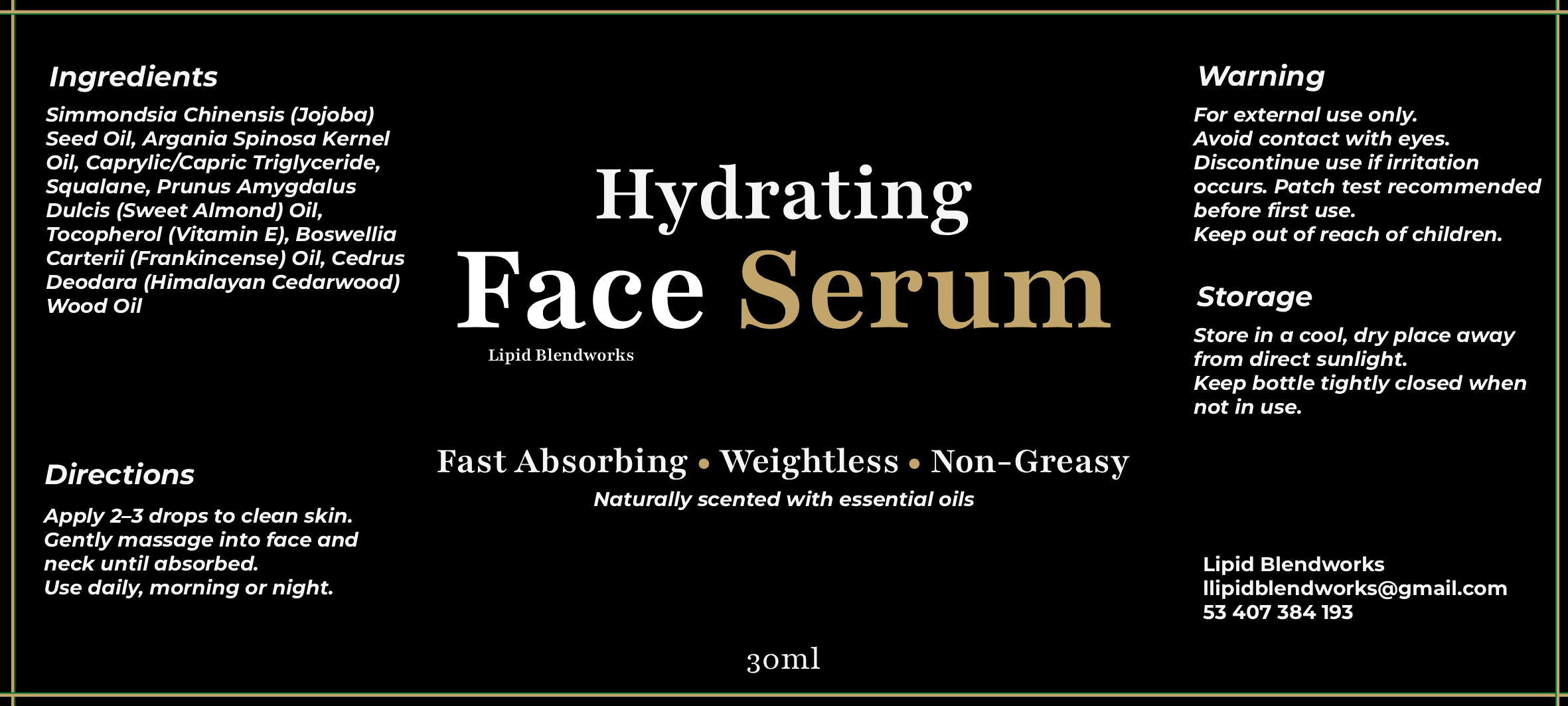 Hydrating Face Serum